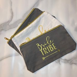 Bride & Bride Tribe Makeup Bags